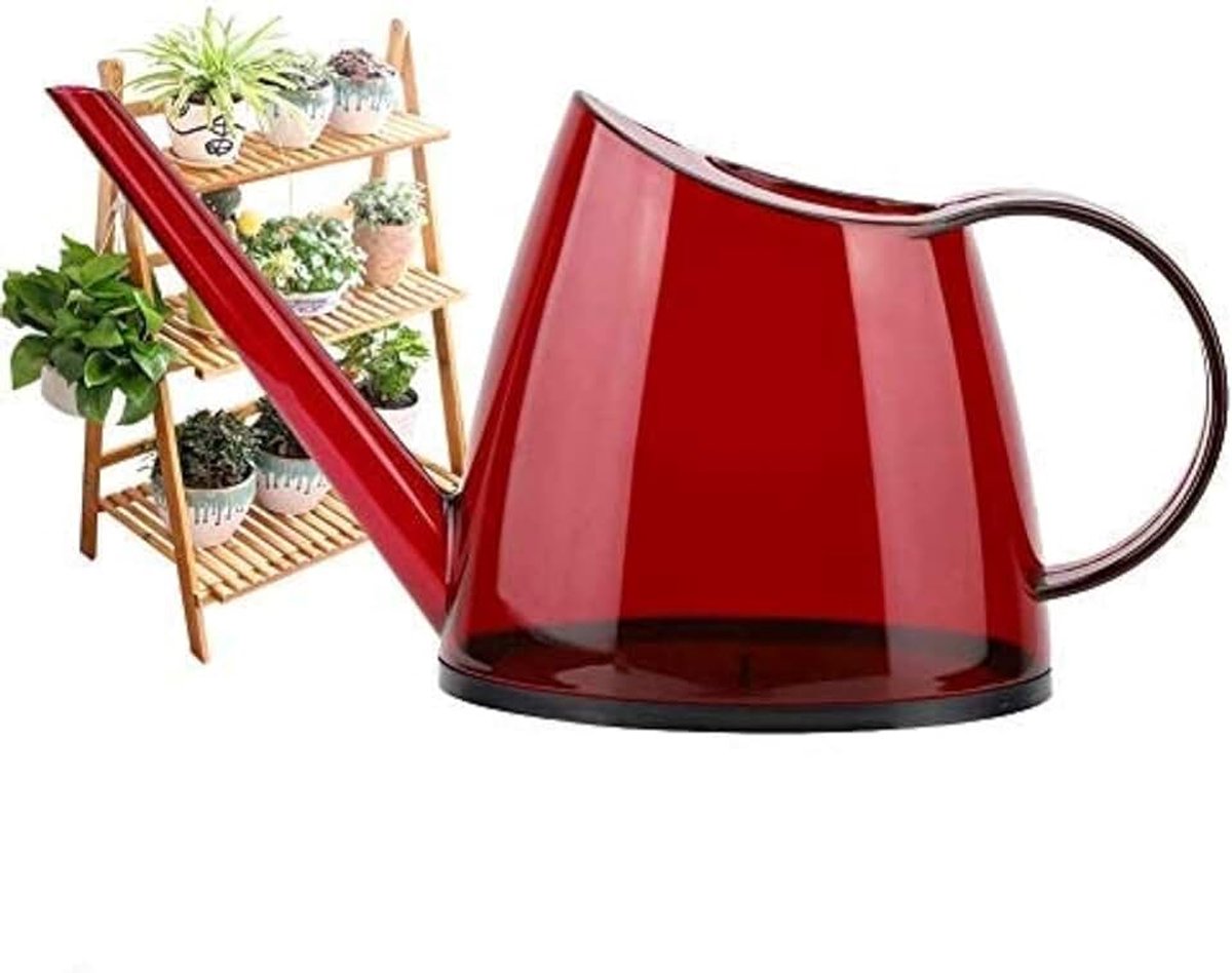 Gieter 1,2 l rode gieter met lange uitloop kleine gieter modieuze onbedekte zwanenhalsketel tuinsproeier decoratie Flower Care kamerplanten tuin bloem sproeier
