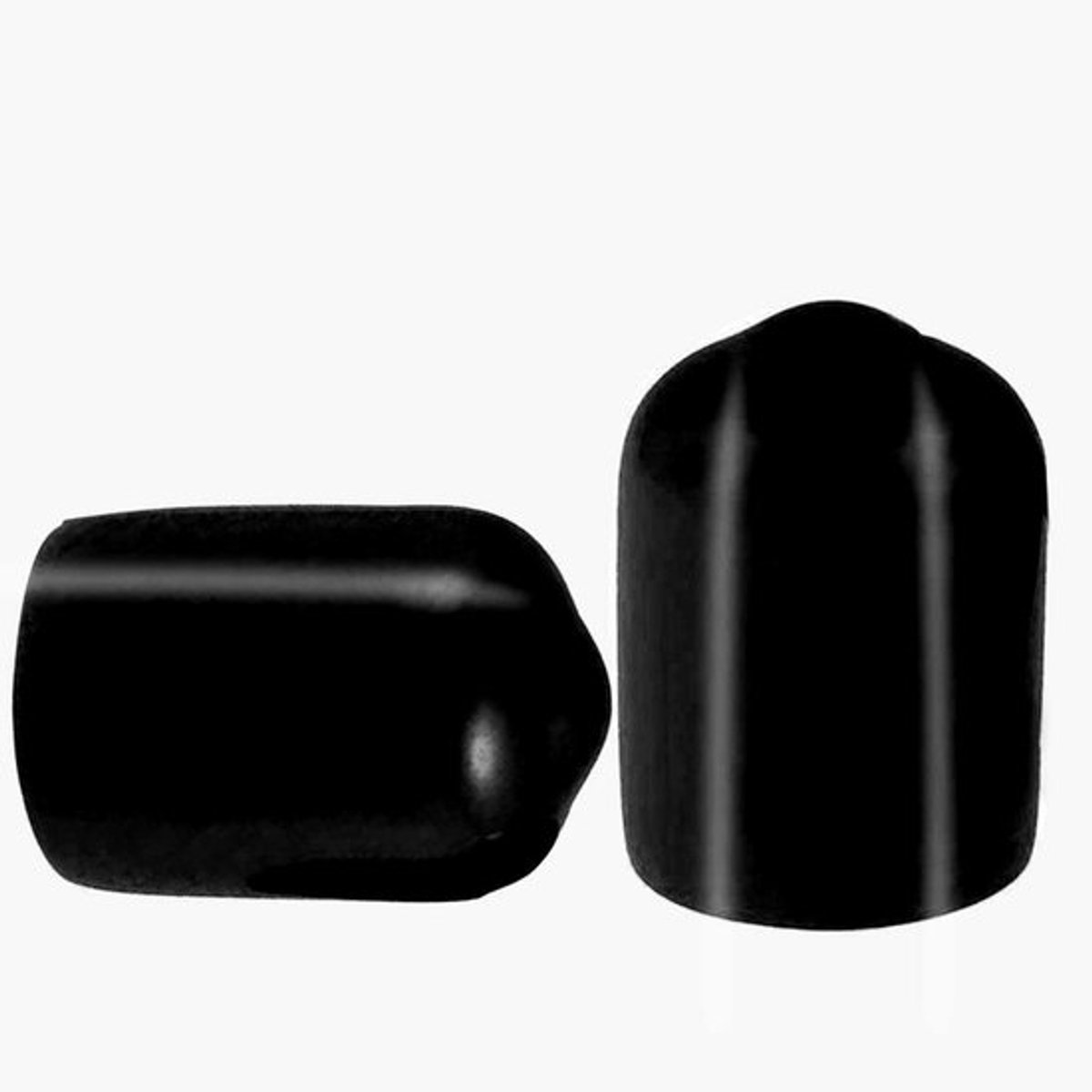 Draadbeschermers 100 Stuks - PVC-Rubber - Ronde Buis - Eindkap - Bescherming tegen Schokken - Afmetingen 15x9mm - Schroefkap