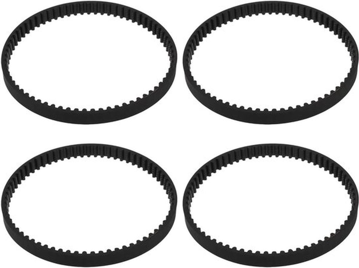 Stofzuigerriemen - Shark Rocket HV300 HV301 HV302 HV305 HV308-serie - 207mm 5,8mm zwart - 4 stuks - compatibel - omtrek breedte.