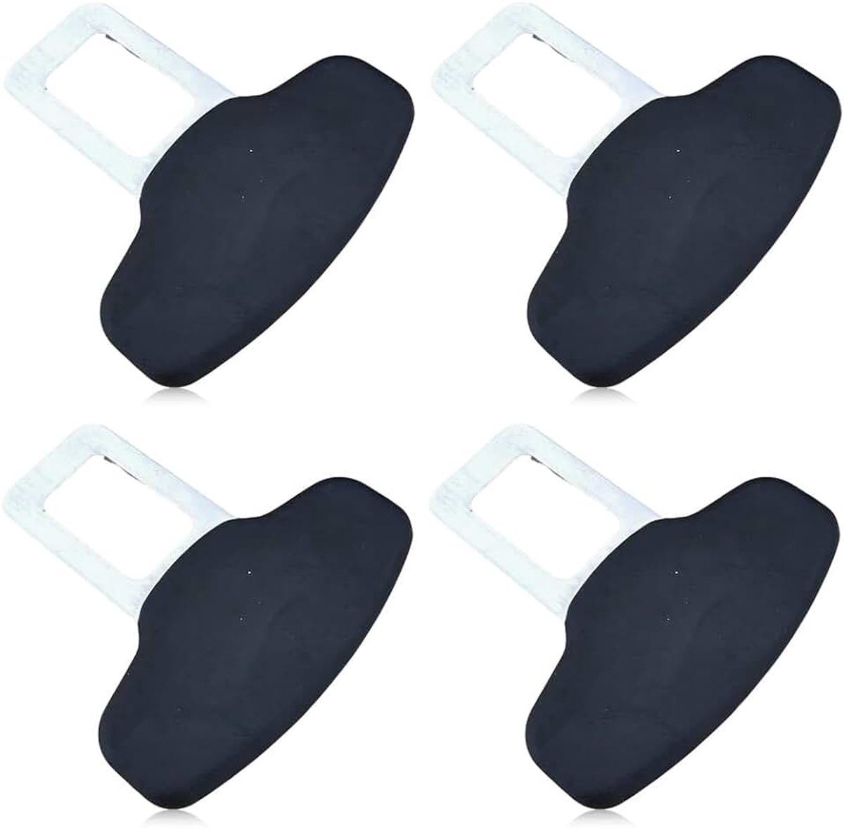 4 stuks auto-accessoires interieur, auto-accessoires, autoveiligheidsgordelclips voor de meeste auto's, zwart
