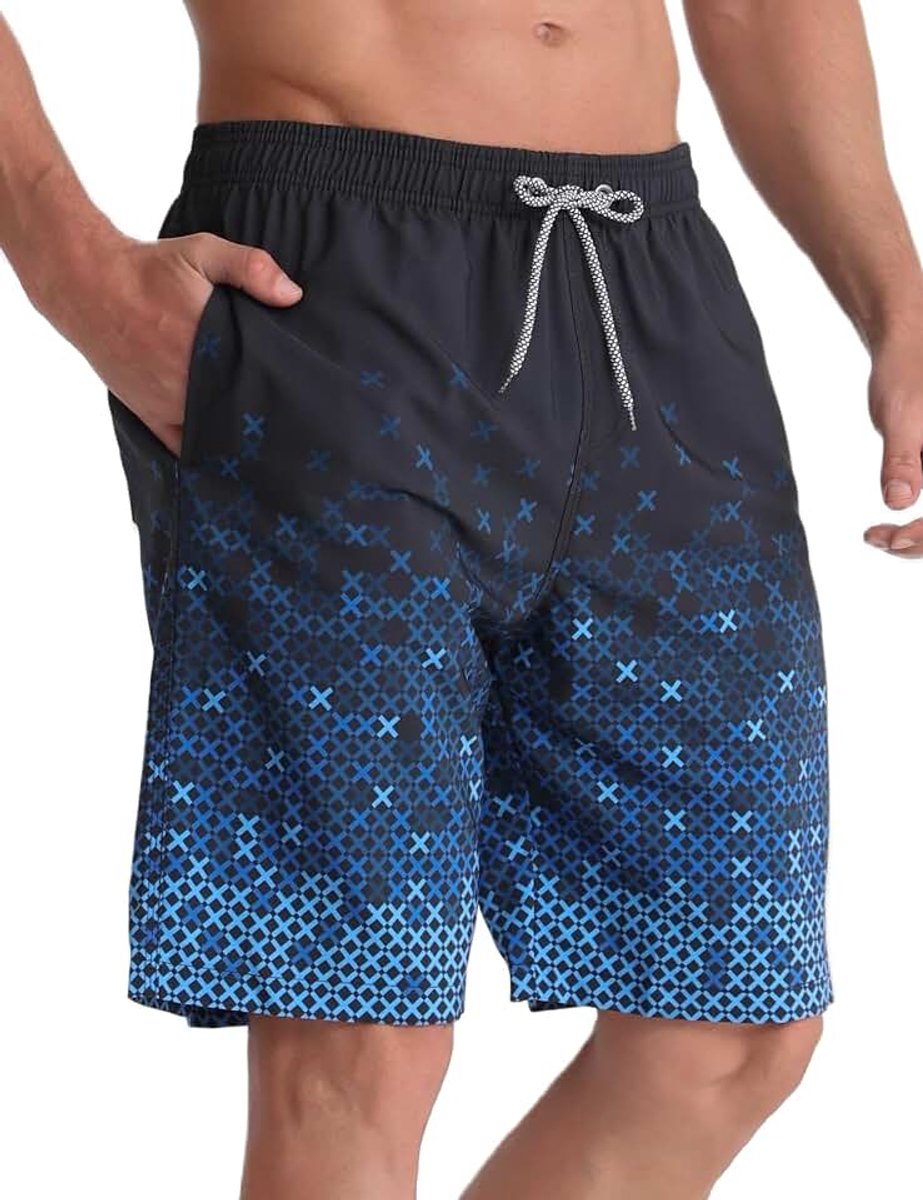 Heren Zwemshort Zee Surf Zwembroek Print Hawaiian Zomer Groot Sneldrogend Met Mesh Voering