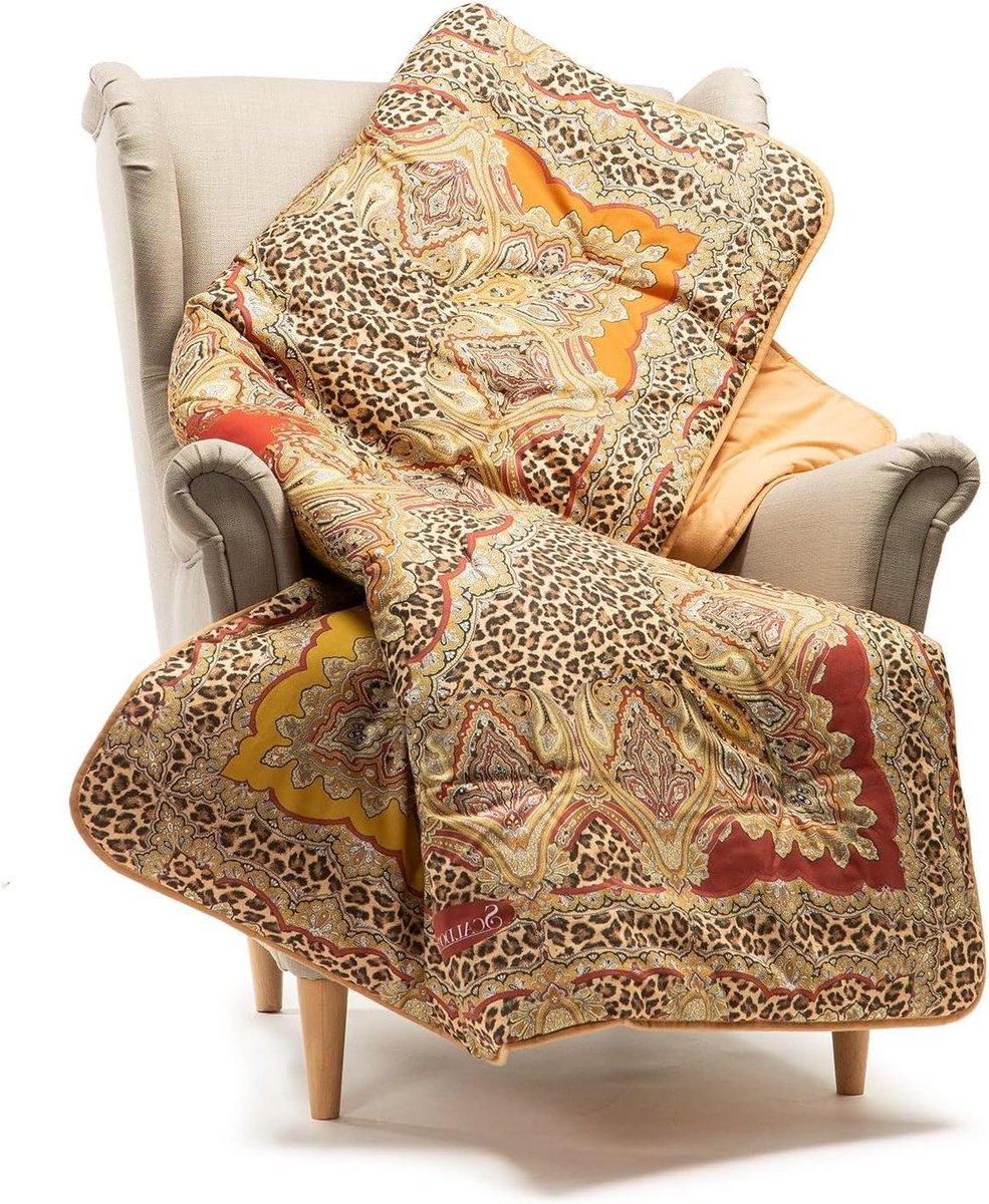 Elektrische deken - Verwarmde plaid - Ontspanning thuis - Anti-allergene vulling - 130 x 170 cm - Koffie