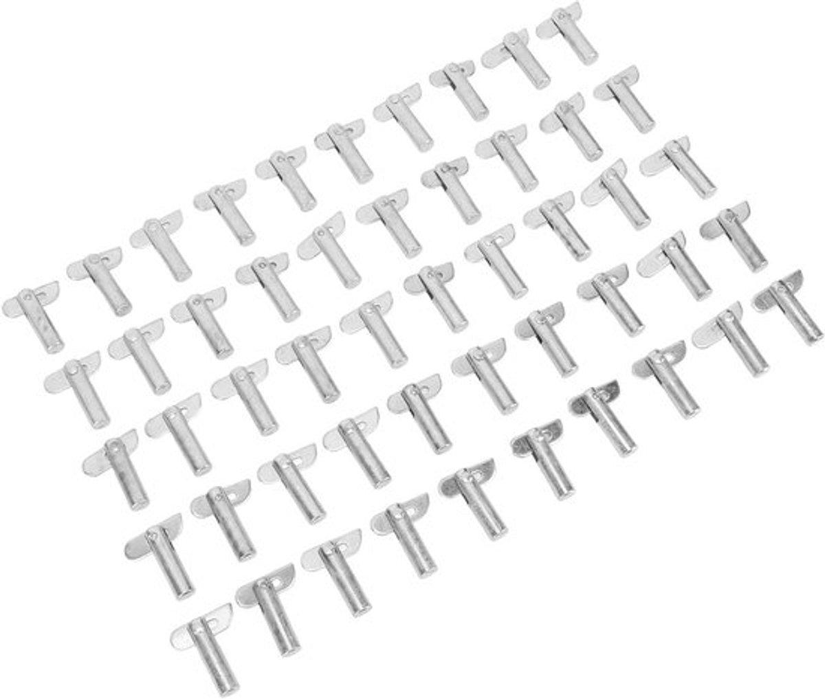 50 Stuks Mobiele Steiger Verbindingselementen, Afneembare Steiger Locking Pins voor 180 Graden Rotatie en Beveiligingssysteem met Steunbeugels en Lasbevestigingspennen