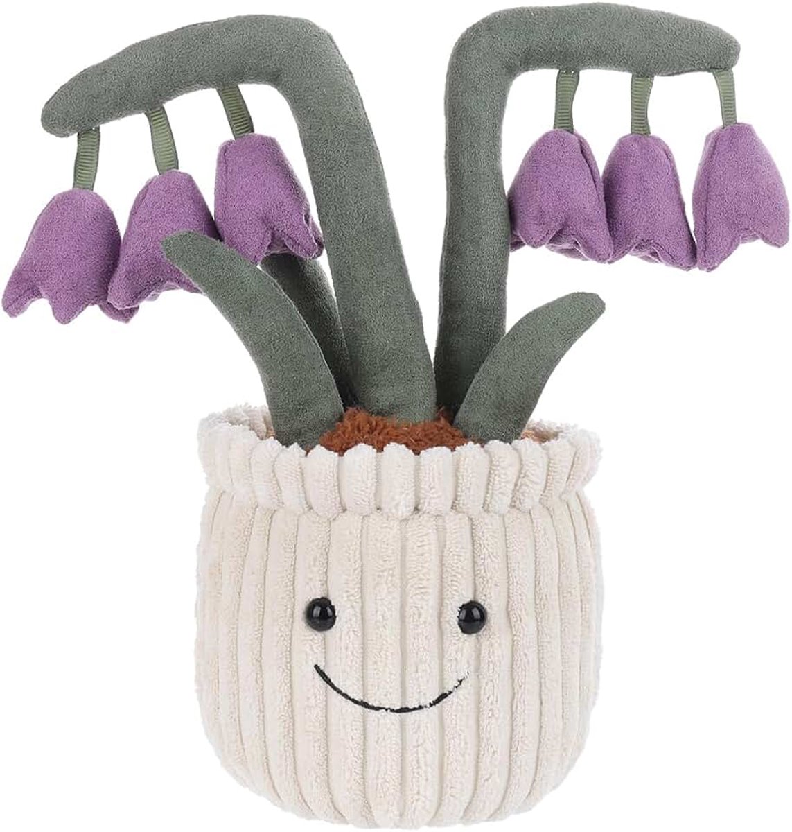 Lamb Pluche plant paars lelietje-van-dalen bloem 22 cm pluche dier plant poppen speelgoed zacht en wasbaar cadeau voor kinderen baby meisjes jongens