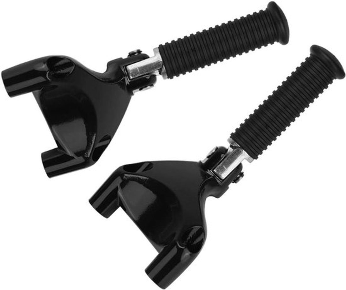 CNC Aluminium Achterste Voetsteunen voor Motorfiets, Geschikt voor 883 1200 XL Sportster 04-13, Zwart, Comfort en Stijl voor Passagiers