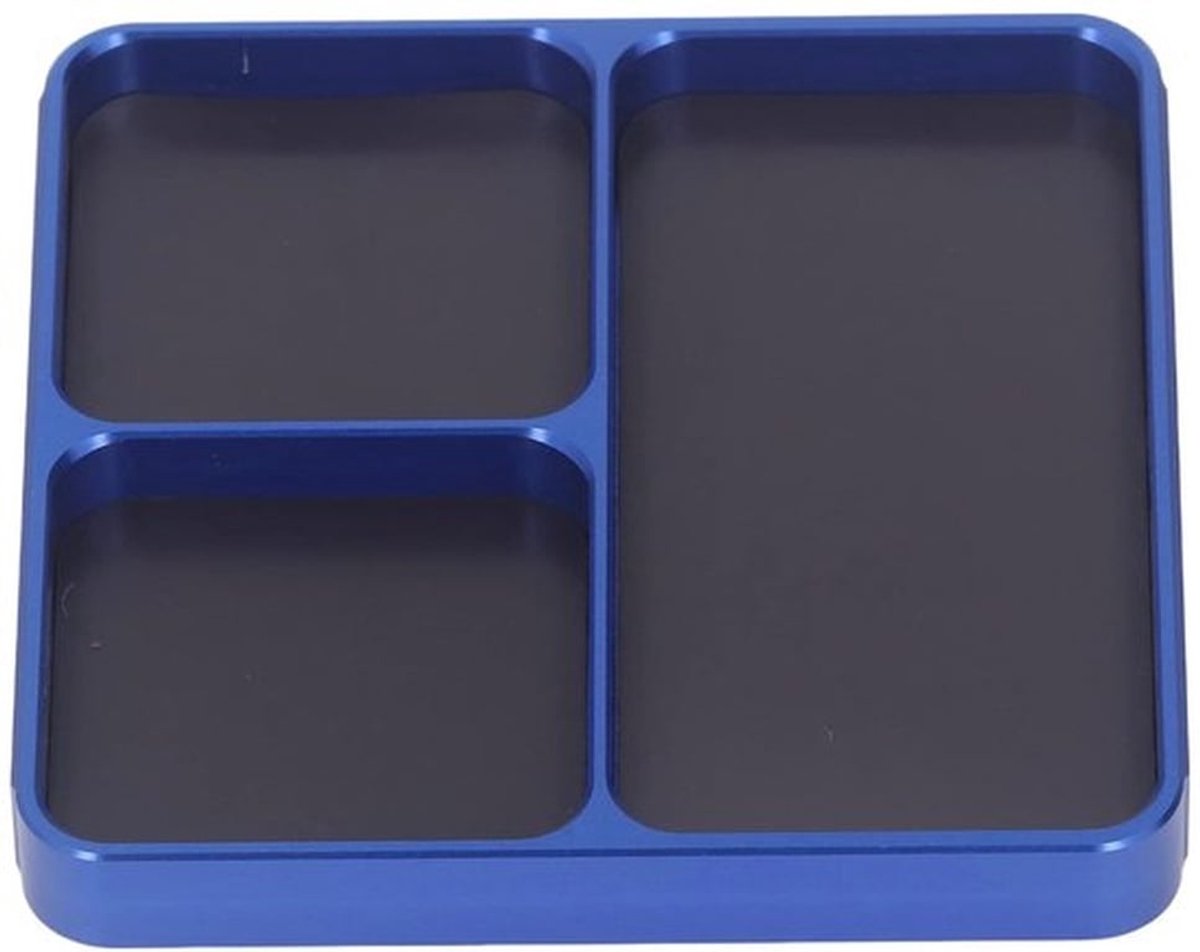 Magnetische Lade - Aluminiumlegering - 13,8 x 11 x 2 cm - Antistatisch - Gereedschap Organizer - Eenvoudige Reiniging - Magnetische Bak