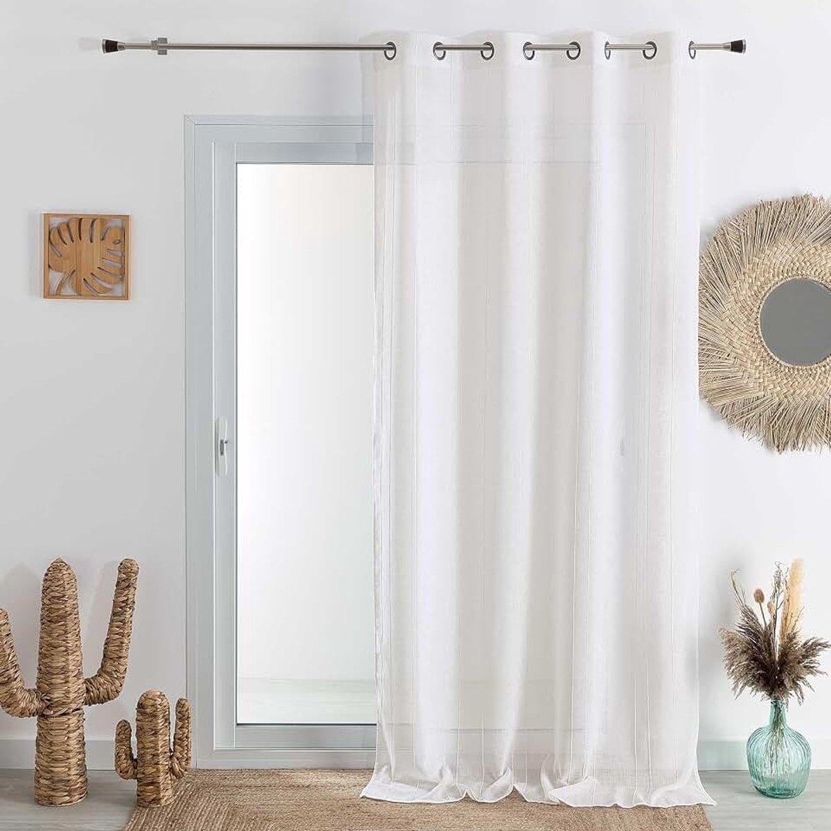Voile van tamine – ondoorzichtig gordijn – gordijn wit – gordijn 140 x 240 cm