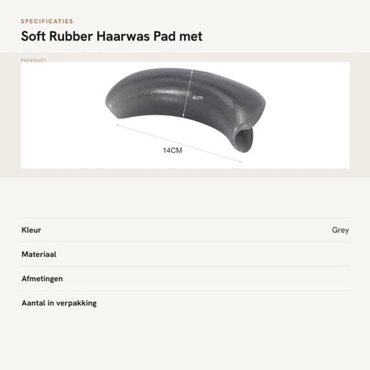 Haardressing Pad Antislip - Neksteun - Shampoo - Haarwasbak - Duurzaam - Eenvoudig te reinigen - Nekkussen