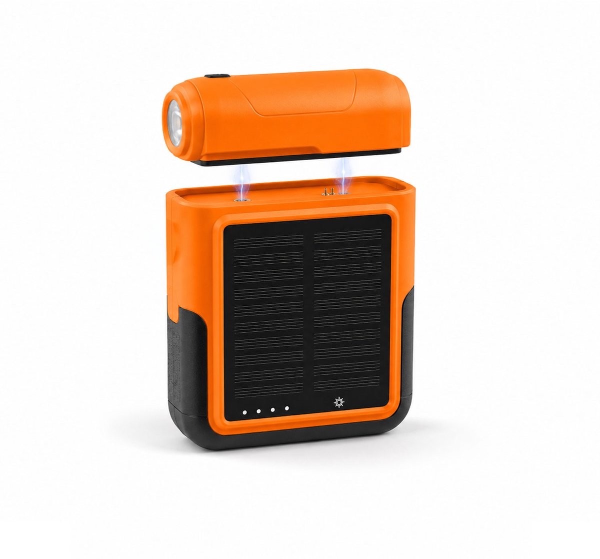 FlinQ Solar Powerbank met Zaklamp - 10.000mAh - Quick Charge PD - Powerbanks voor noodpakket - Incl. USB-Kabel