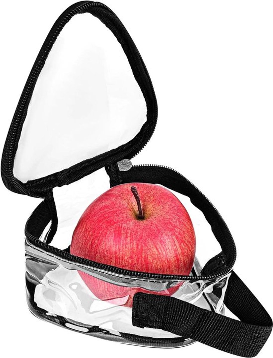 Herbruikbare geïsoleerde mini-snackzak voor fruit - Draagbare lekvrije lunchtas - Geschikt voor picknick, werk - Transparant