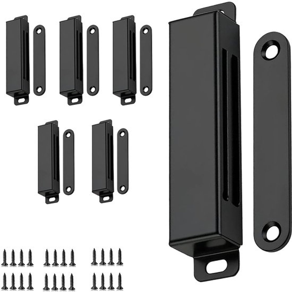 Deurmagneet extra sterk - Magneetsnapper - Deurmagneet sterk - Deurmagneet voor kastdeuren - Magnetische sluiting - Roestvrij staal, houdkracht 40 kg