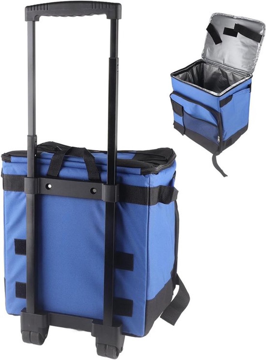 35L Opvouwbare Koeltas met Wielen, Waterdicht en Isolerend voor Picknick, Camping en Stranduitjes
