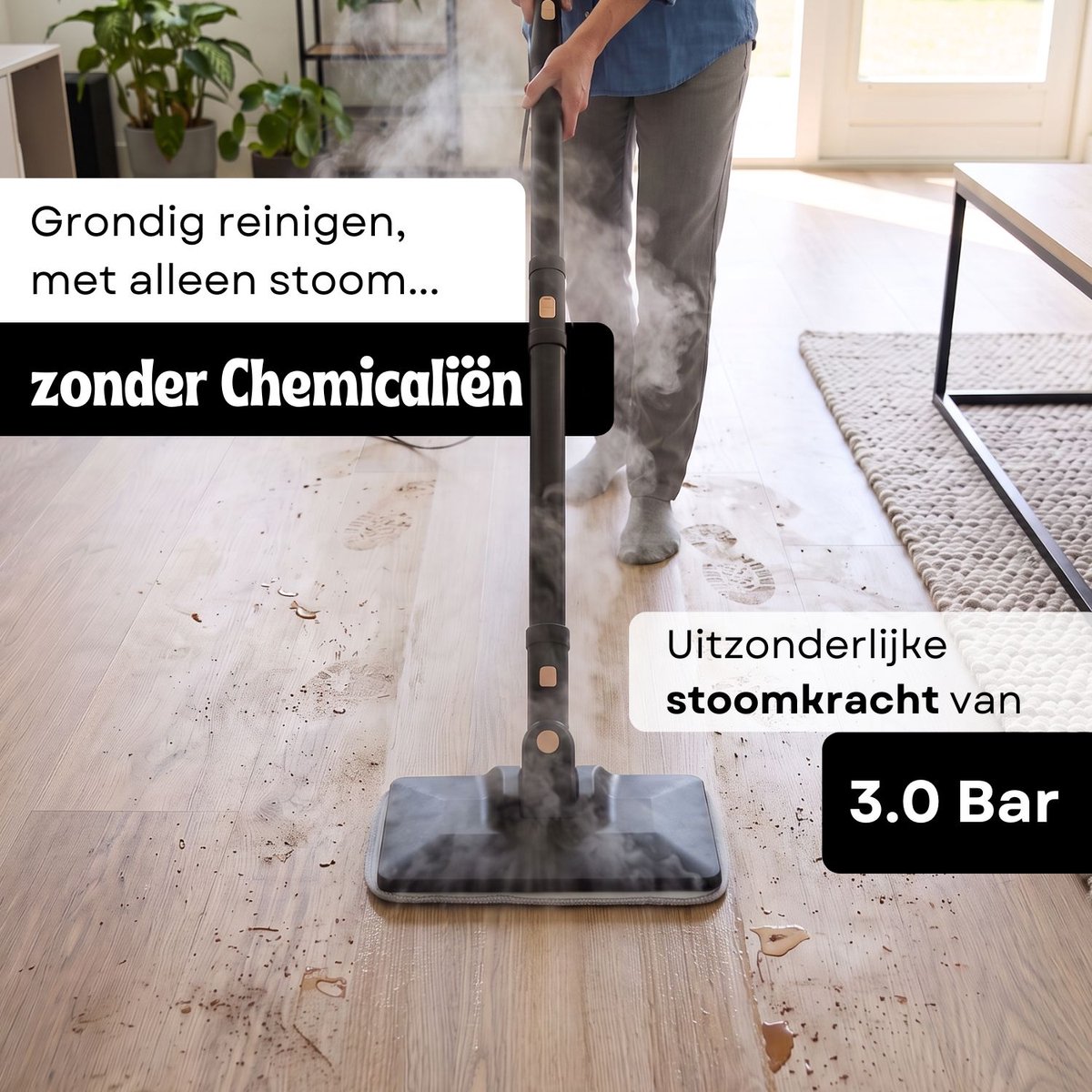 BambiClean SteamMate Stoomreiniger 14-in-1 - In 30S opgewarmd thumbnail 2