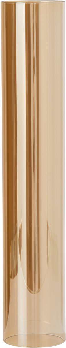 J-Line Buisvormige kandelaar - kristal - goud - set van 4