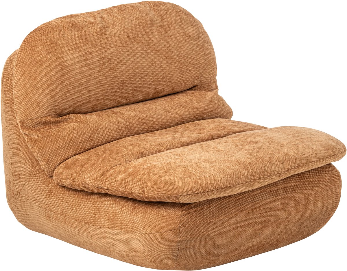 J-Line Gecomprimeerde chaise longue - schuim - oranje