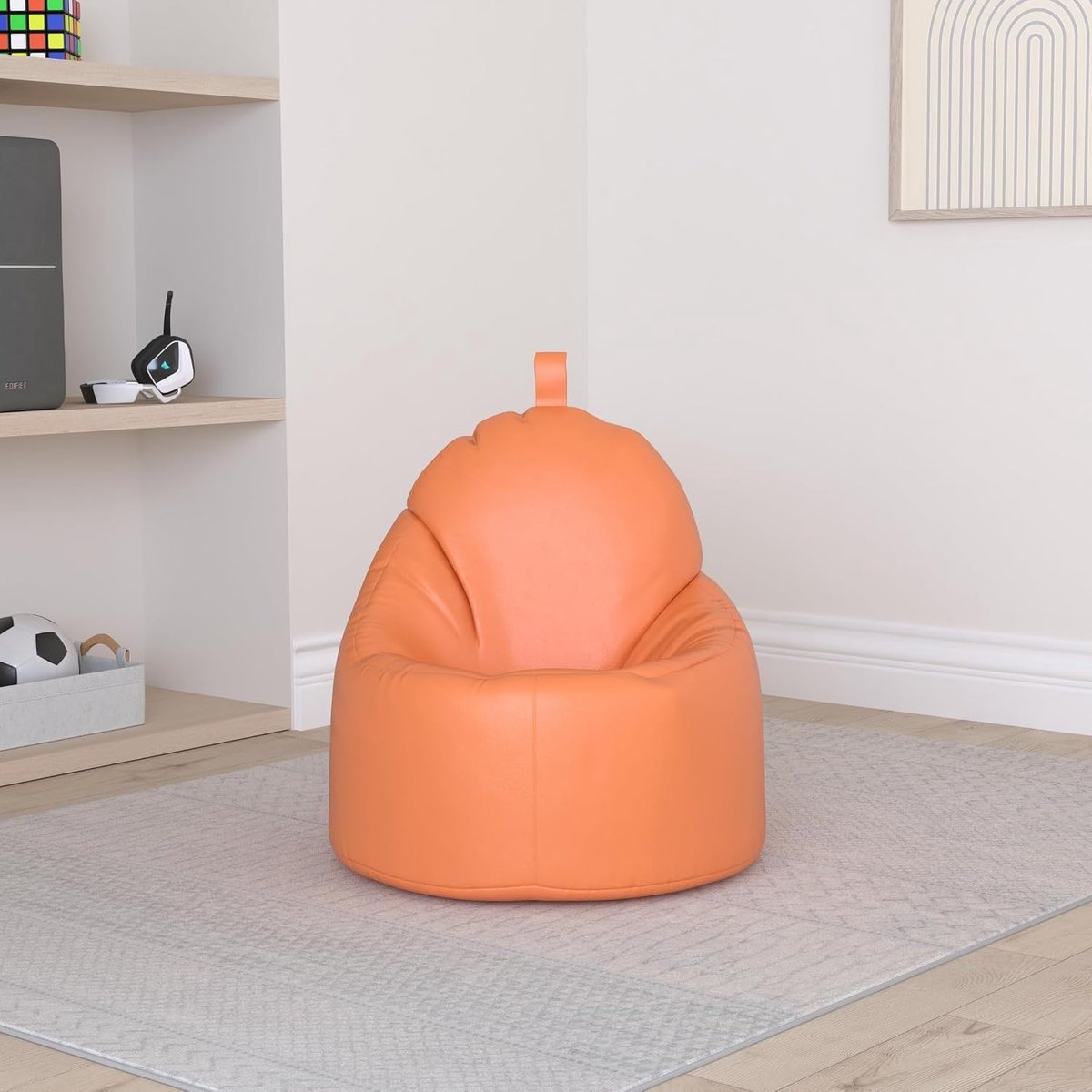 Zitzak - Poef Zetel - Buiten Ontspannen - Draaghandvat - 75 cm - Lichtbruin