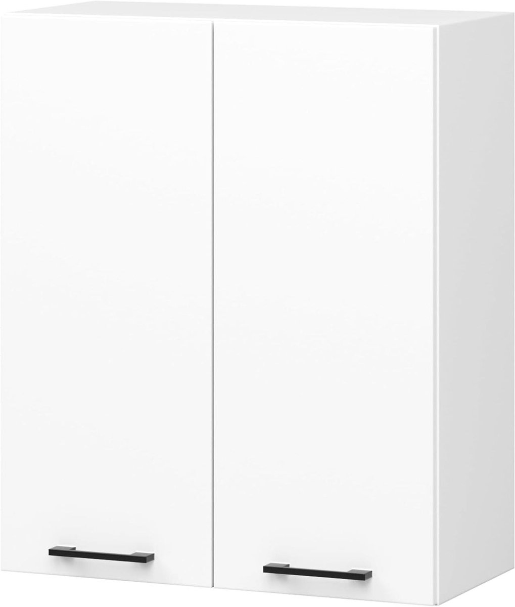 Keuken hangkast - Opbergkast keuken - Keuken organiseren - Modulair systeem - 60 x 72 cm - Wit