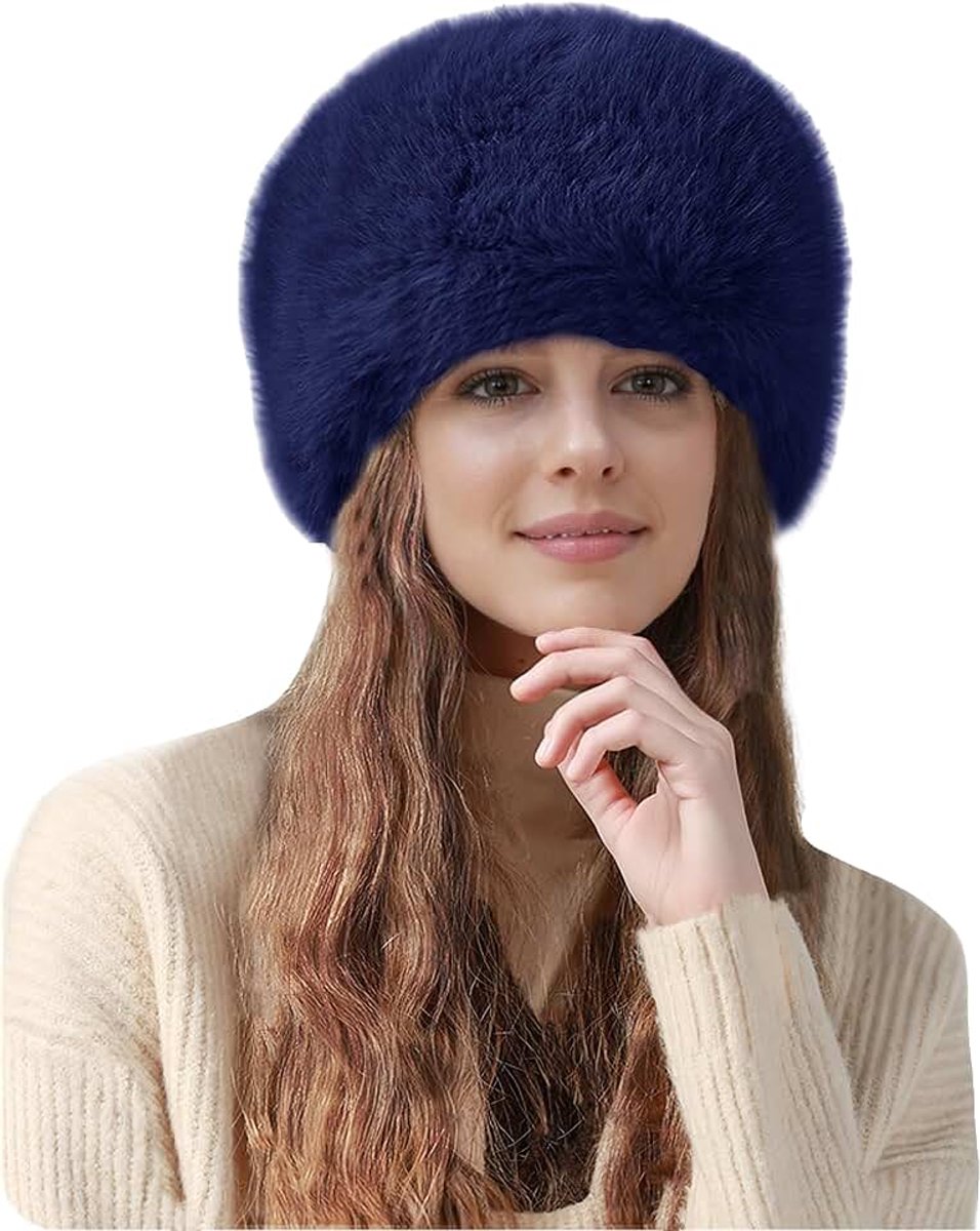 & Lily Dames Winter Kozakken Hoed Russische Stijl in Faux Bont