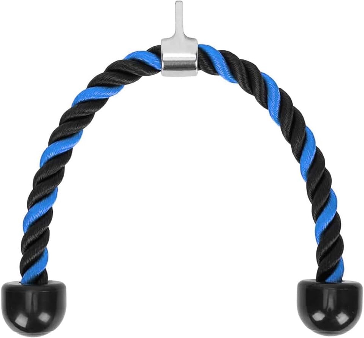 Trekkoord voor biceps touw voor universele tricep rope pulldown triceps sport touw krachttraining nylon triceps touw met antislip handgrepen voor rug, biceps, triceps, sportschool of thuis