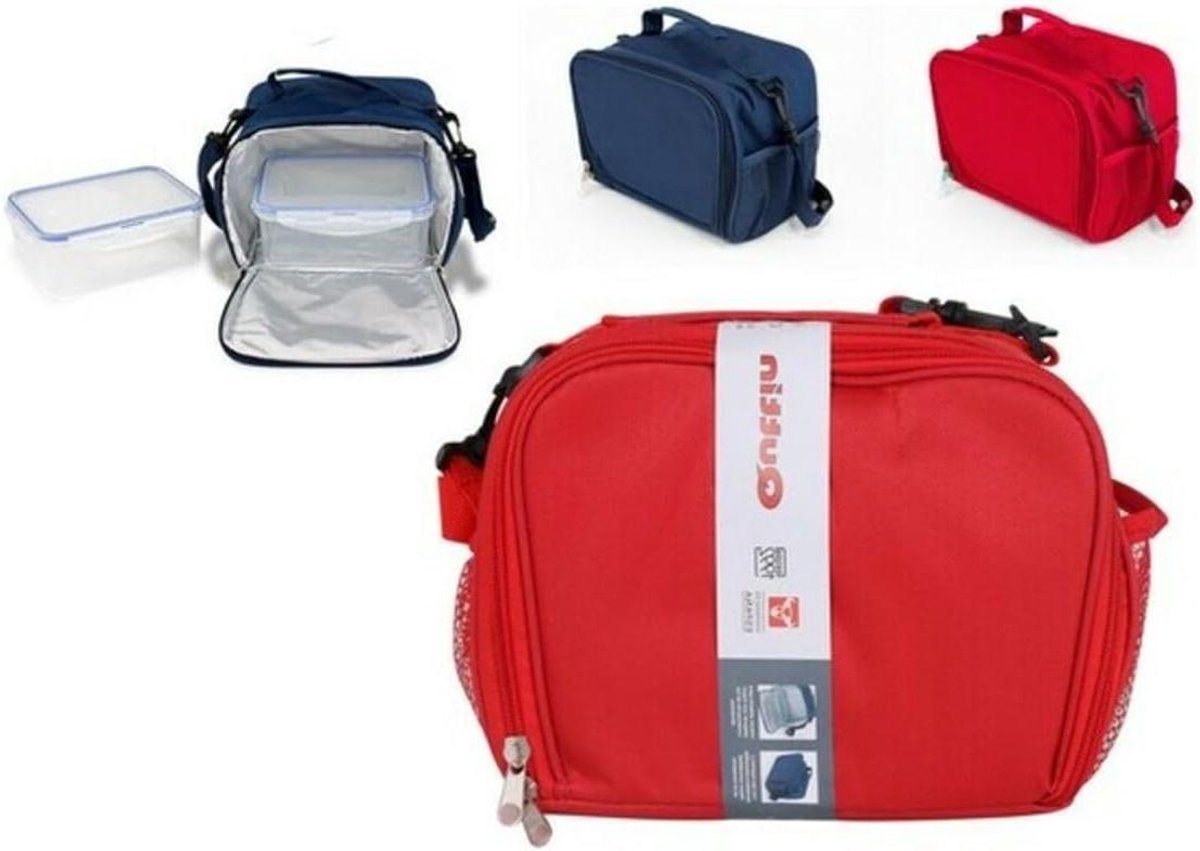 Voedsel Koeltas - Lunchtas Isolatie - Verse Maaltijden - Hitte-isolerende Binnenkant - 5.6 Liter - Donkerblauw