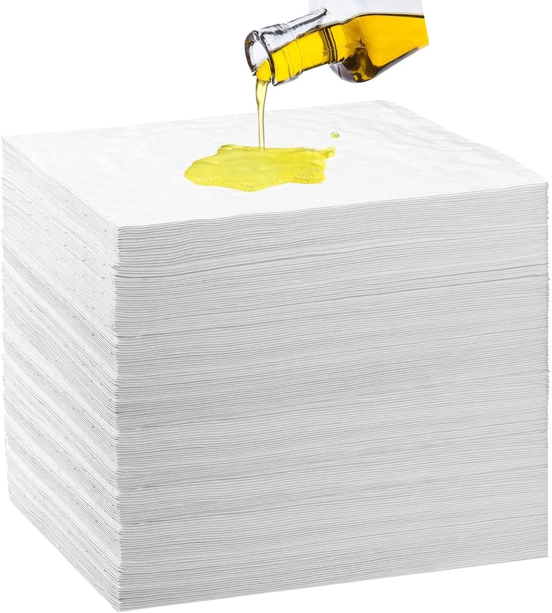 Olieabsorberende doeken, 30 stuks olie-opvangmatten, werkplaatsmat, 25 x 33 cm, olieabsorberende pads, olie-opvangmat, oliebindmat, olieabsorberende doeken voor thuis, garage, kelder