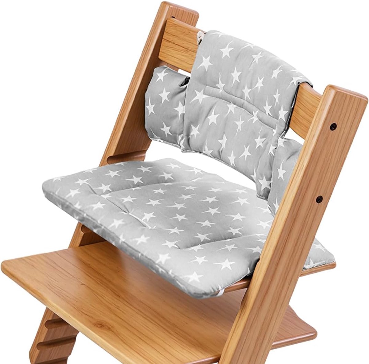 2-delige Hoekstoel Zitkussen Set voor Stokke Tripp Trapp Kinderstoel - Premium Zacht Stoelkussen, Ademend en Comfortabel, Klittenbandsluiting, Waterdichte, Afneembaar en Eenvoudig te Reinigen