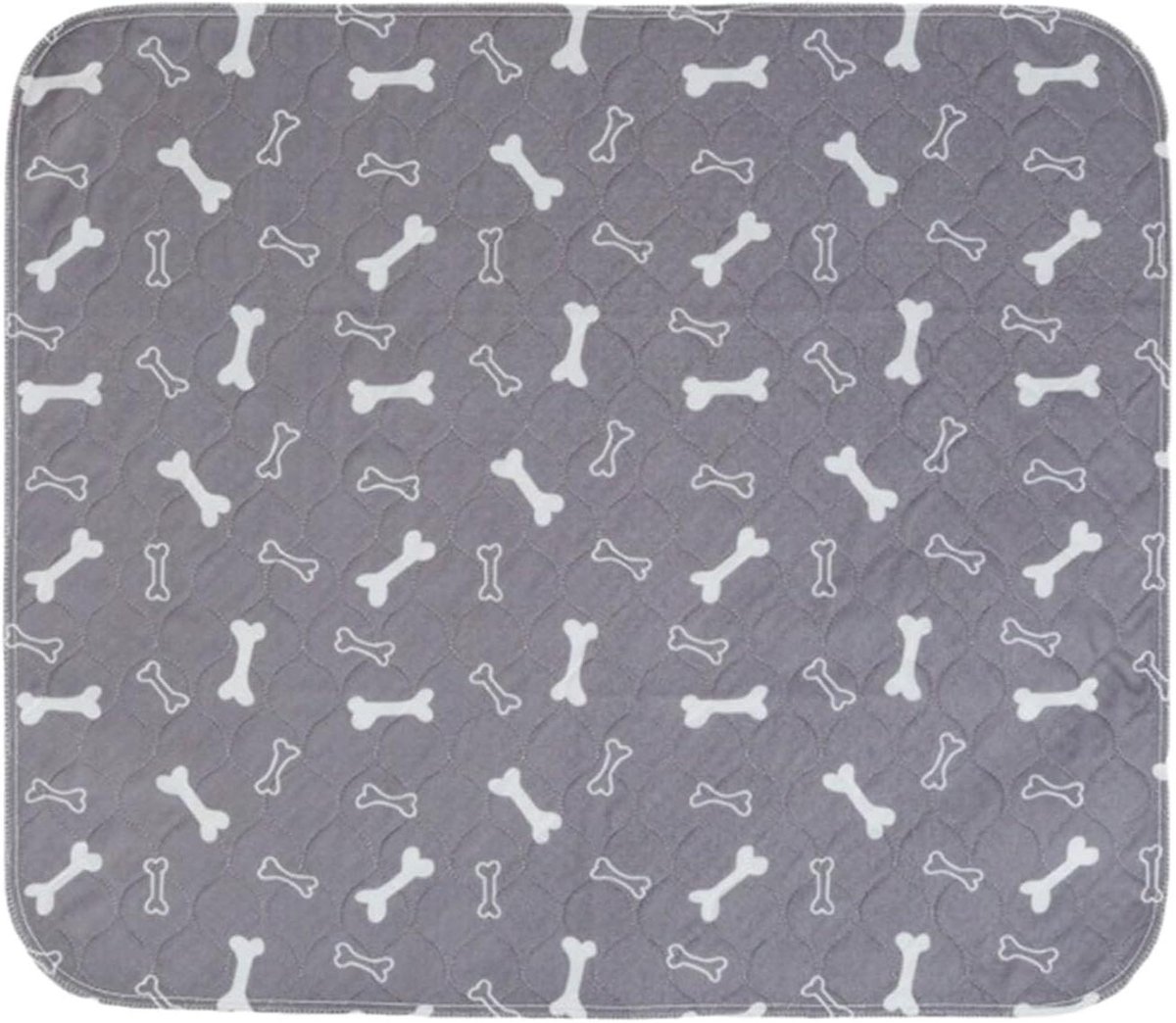 Hondentoilet Mat - Urinemat Herbruikbaar - Puppy Training - Waterdichte Bescherming - 70 x 80 cm - Grijs