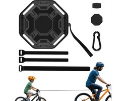 Sleepkabel voor fiets Oprolbaar Fietstrekkoord met 100 kg Draagvermogen | Zwaar Bike Sleeptouw voor volwassenen, gezin, mountainbike, weg, buiten, avontuur, woon-werkverkeer en kamperen