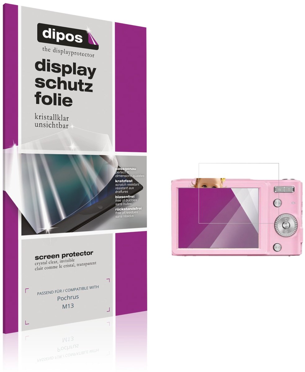 dipos – 4x Beschermfolie geschikt voor Pochrus M13 | Krasbestendige & heldere Screenprotector Ultra-Thin