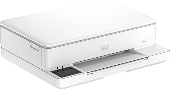 HP ENVY 6110e All-in-One printer in wit met een subtiel HP logo op de voorkant.
