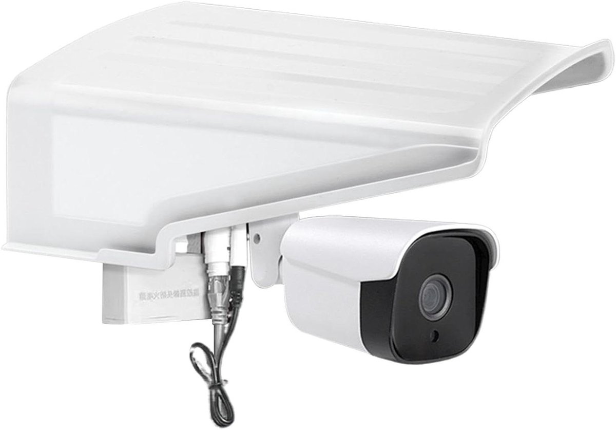 Camera Behuizing - Camera Protector - Weer Beschermen - Universele Pasvorm - 30 x 29 x 11 cm - Wit