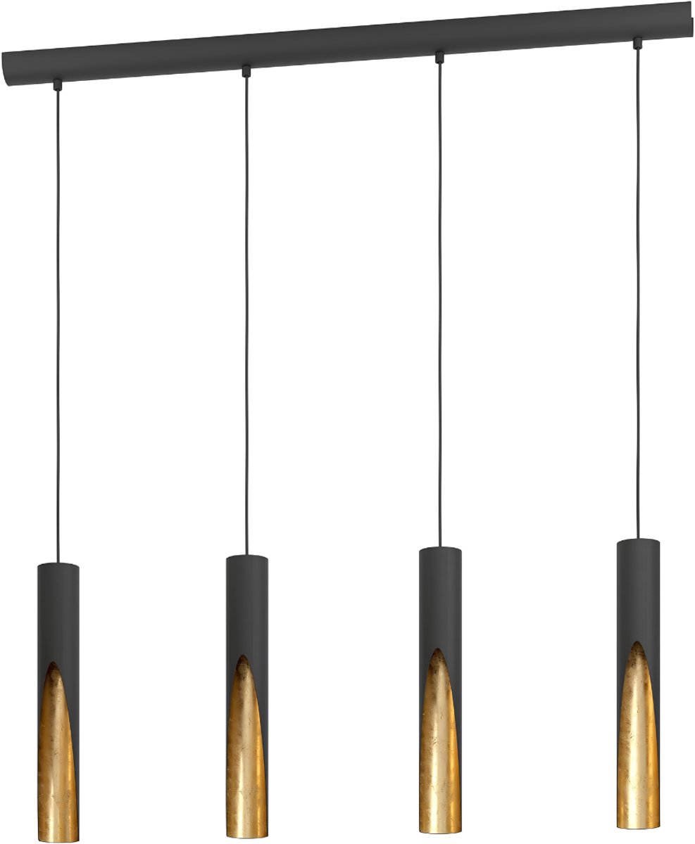 JCP® Hanglampen Eetkamer - Hanglamp - Plafondlamp - Zwart - 39cm x 6cm x 110cm