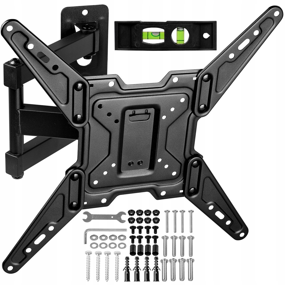 KingMount TV Muurbeugel 22-65 inch, Draaibaar & Kantelbaar, 40kg