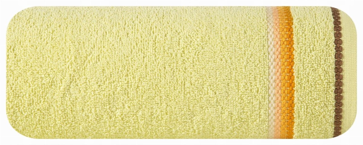 Eurofirany Oliwia Handdoek 50x90cm Geel Gestreept Katoen