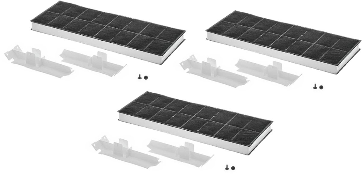 3x Koolstoffilter voor Balay 00352953 / 352953