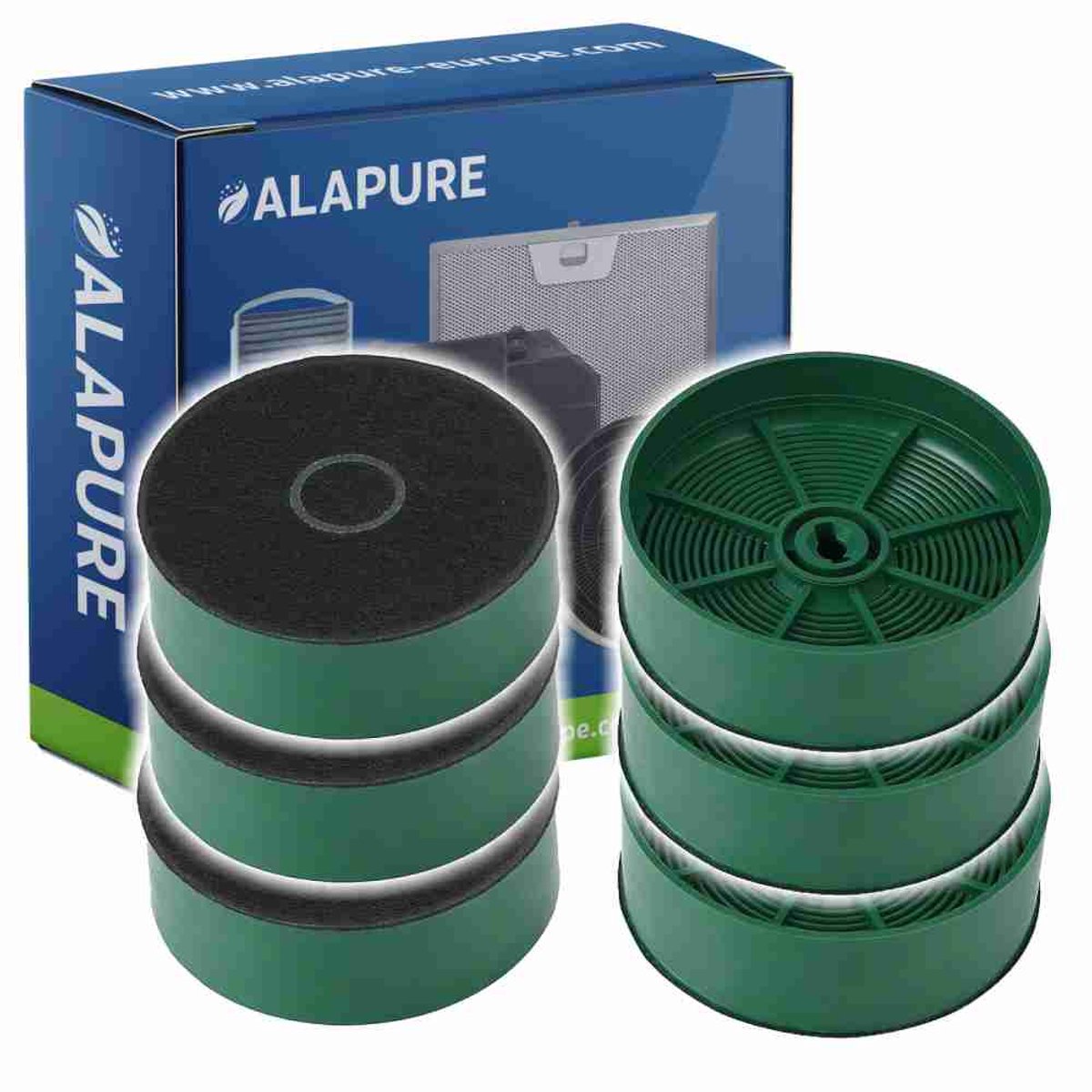 3x Longlife Koolstoffilter voor Faber 112.0556.528 / FLL23