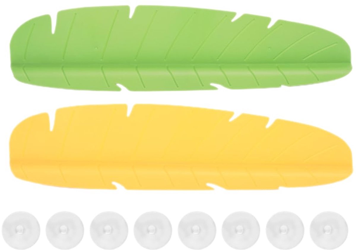 Afdekplaatje - spatbestendig met afgeronde hoeken voor de gootsteen bescherming voor vaat en handen wassen met zuignappen stevig plastic set van 2