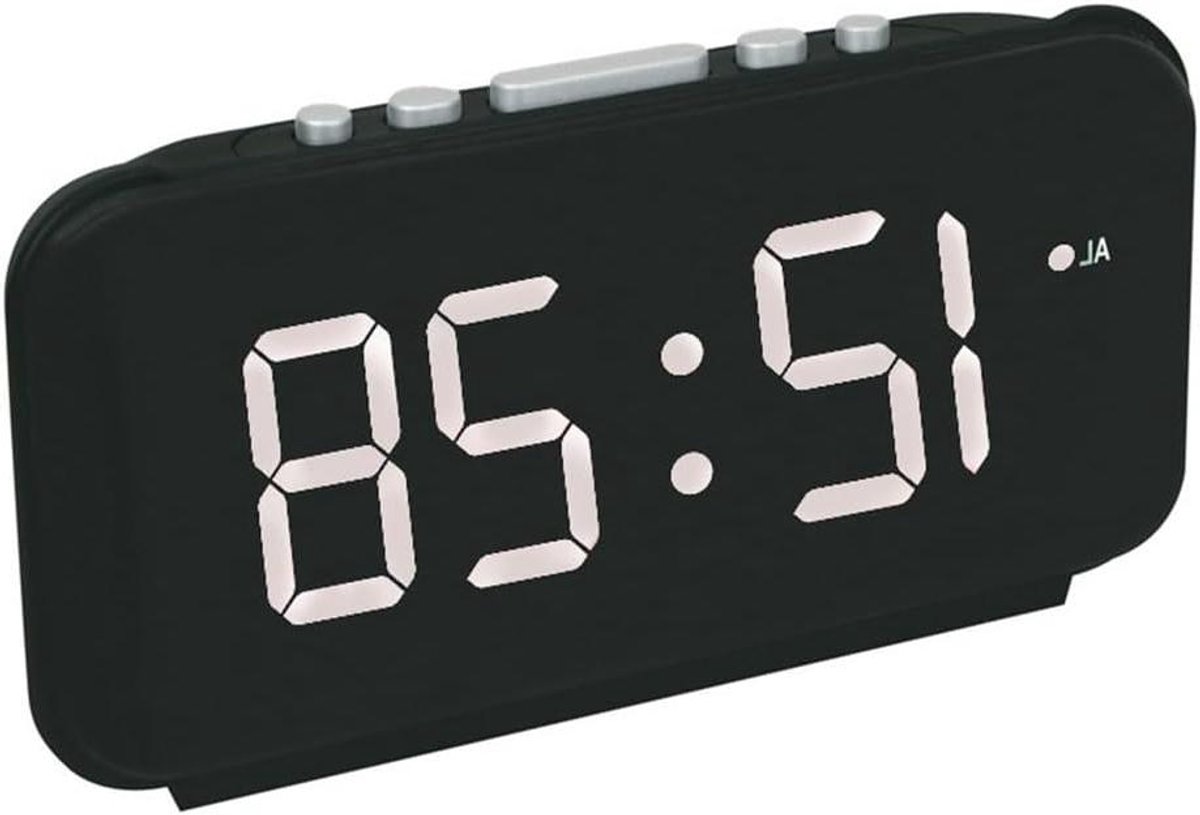 Digitale Wekker - LED Klok - Thuis Gebruik - Helder Display - 18 Inch - Wit