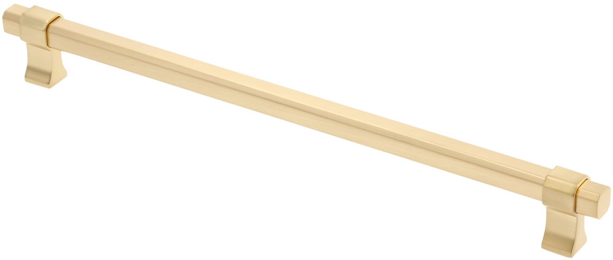 - Meubelgreep, meubelgrepen, meubelgrepen, lengte 29 cm, boorgatafstand 25,6 cm, ZnAl | geborsteld goud