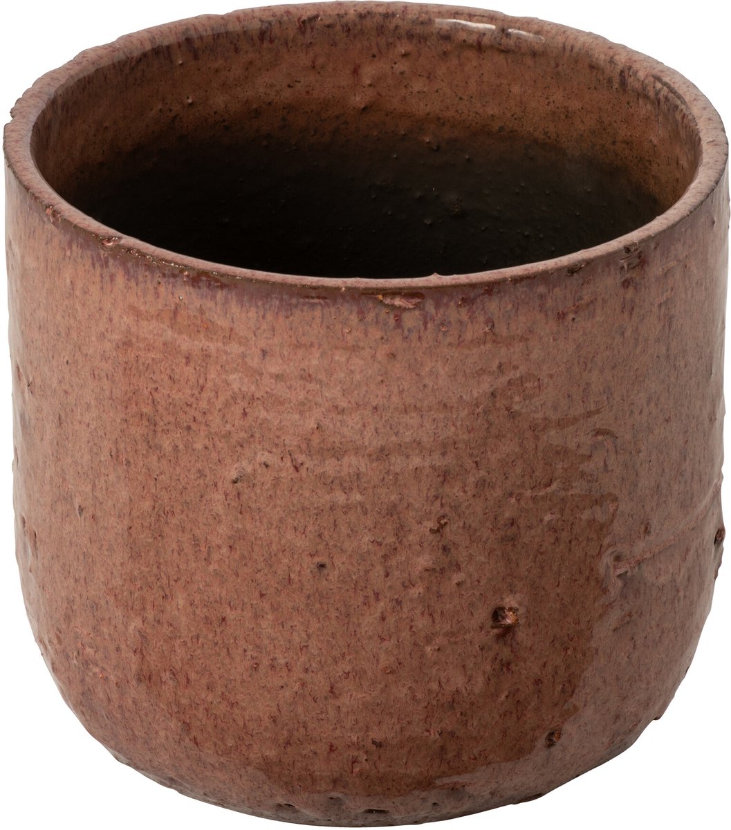 J-Line Bloempot - keramiek - oudroze - large