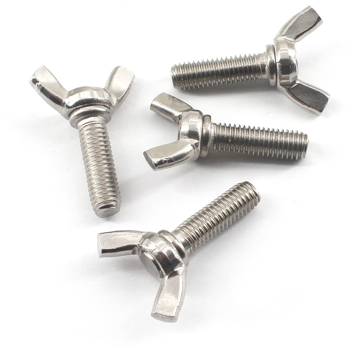 Bouten Set, M8x50 Bouten en Wing Nuts Set Vlinder Schroeven en Moeren Pack van 10