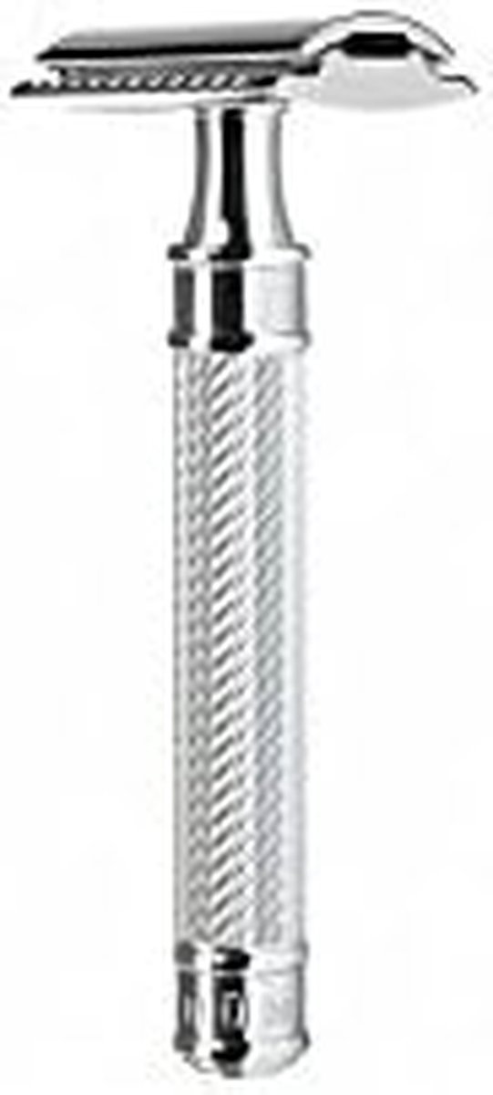 Scheerapparaat Gesloten Kam - Veiligheidsscheermes Metaal - Glad Scheren - Traditionele Serie - 106 cm Handvat - Chroom
