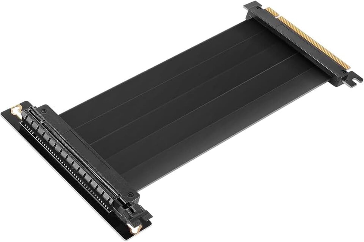 3.0 X16 uitbreidingskabel, PCI-E 16x Extreme Hi-Speed Adapter Verticale kaart met 90 graden aansluiting voor GPU, WiFi, USB, geluidskaarten enz. - 20 cm / 7,87 inch