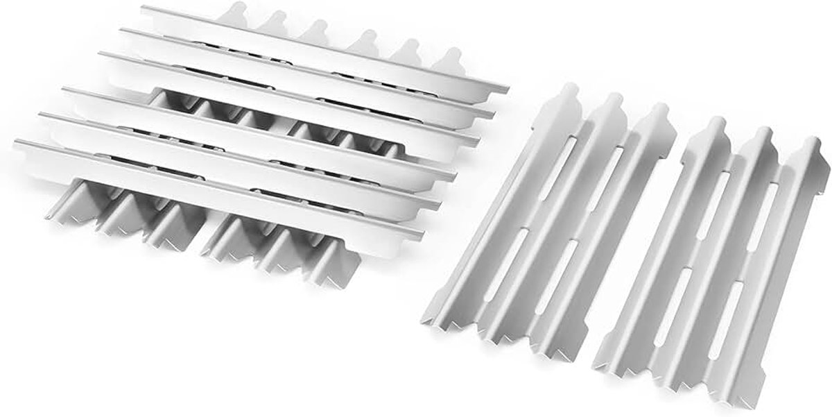 44,5 x 15,5 cm, roestvrij staal, branderafdekking, reserveonderdelen voor Broilking Imperial & gasgrill, verwarmingsplaat, flavorizer bars voor Broil King Imperial rek 420, 440, 490, 590, 690