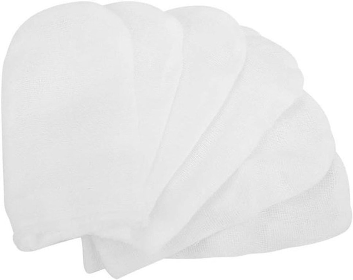 Katoenen gaasdoek - Ovale tandenborstel - Elastisch - Baby's - Kinderen - Geschikt voor 6 stuks - Tandenborstel