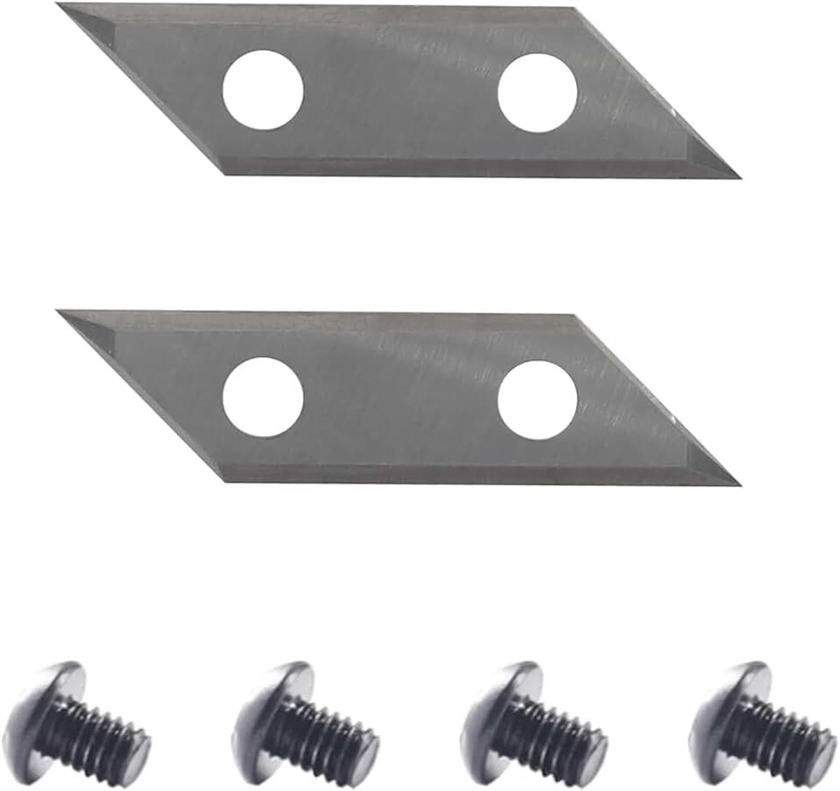 2 stuks, 27 x 9 x 1,5 mm, 4-snijkanten omkeerbare messen hardmetalen inzetstukken voor omkeerbare platen V-groeffrees
