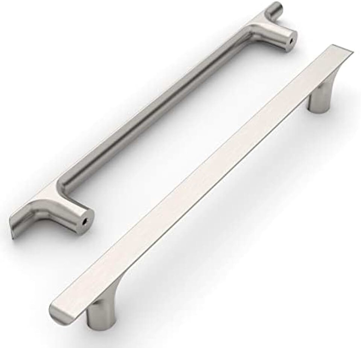 10 stuks meubelgrepen, zinklegering, geborsteld nikkel, kastgrepen, keukengrepen, gatafstand 192 mm, ladegrepen, ladegrepen, handgrepen voor keukenkasten, kledingkast, UK0060