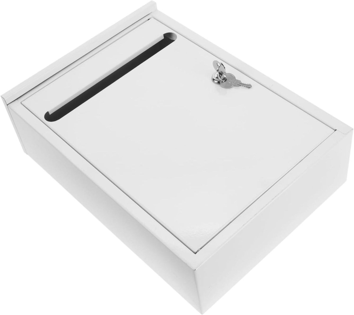 Hangende Brievenbus - Postbak Muur - Post Ontvangen - Afsluitbaar Ontwerp - 36x26x11 cm - Wit