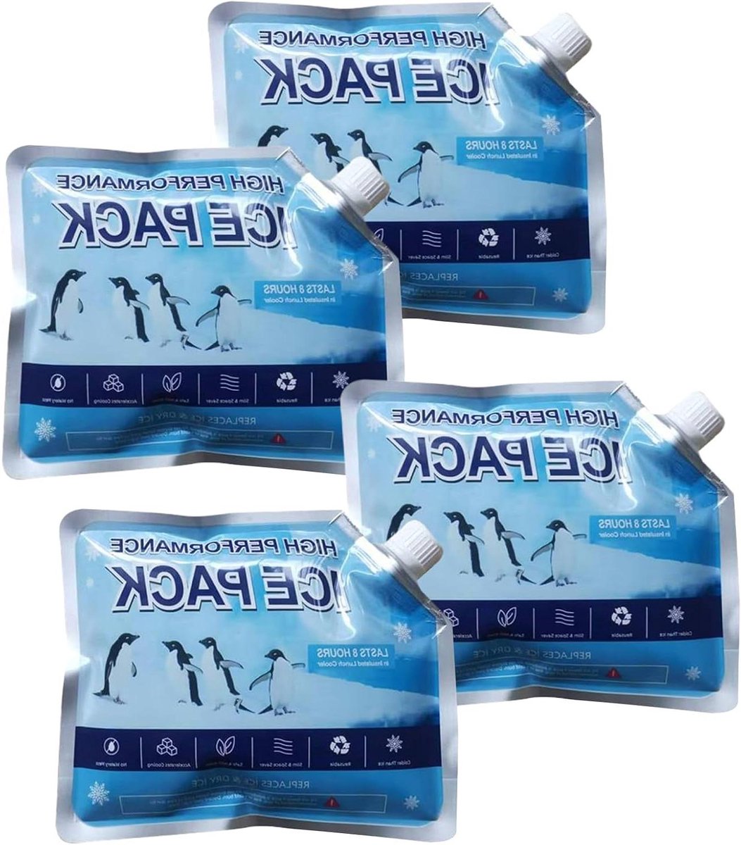 Ijsblokken Set - Koelelementen Herbruikbaar - Lunchbox Koelen - Langdurige Koude - 350 ml - Blauw