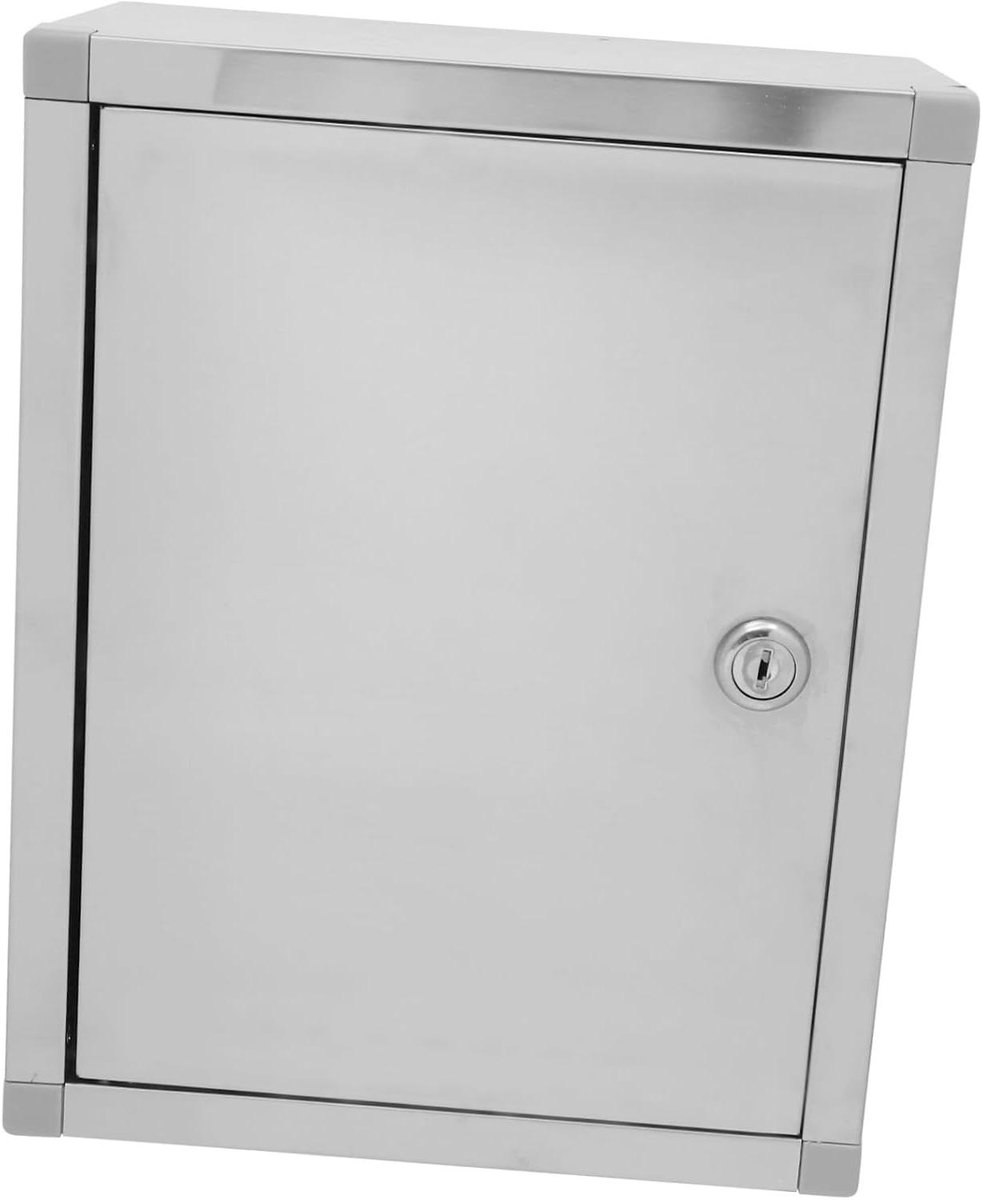 Muurbrievenbus - Postbak - Veilig Opslaan - Met Slot - 21 x 11 cm - Zilver